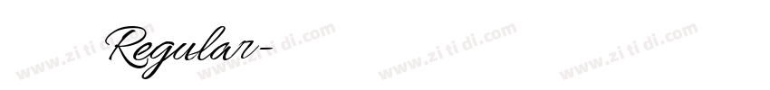 字魂妙笔仙昊体 Regular字体转换